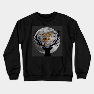 moon shadow,moonlit night Crewneck Sweatshirt